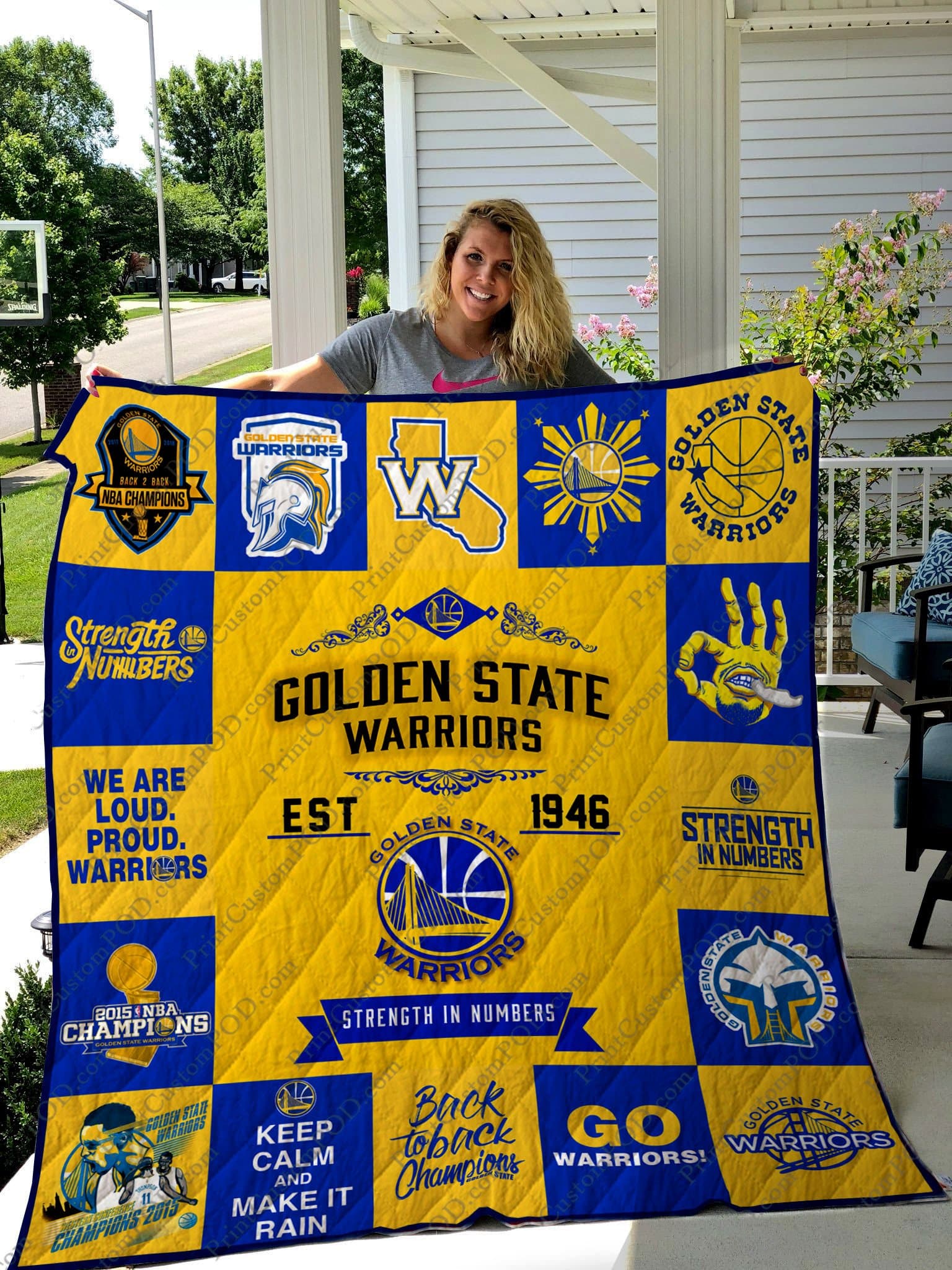 Golden State Warriors Blanket 1 Golden State Warriors Blanket