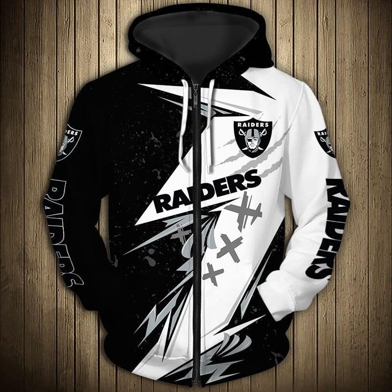 Las Vegas Raiders 3 Hoodie Zip Hoodie 3D 1 Las Vegas Raiders 3 Hoodie Zip Hoodie 3D