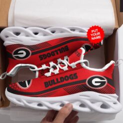 Georgia Bulldog Custom Max Soul Shoes