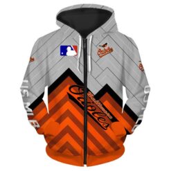 Baltimore Orioles 1 Hoodie Zip Hoodie 3D