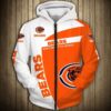 Chicago Bears Hoodie Zip Hoodie 3D