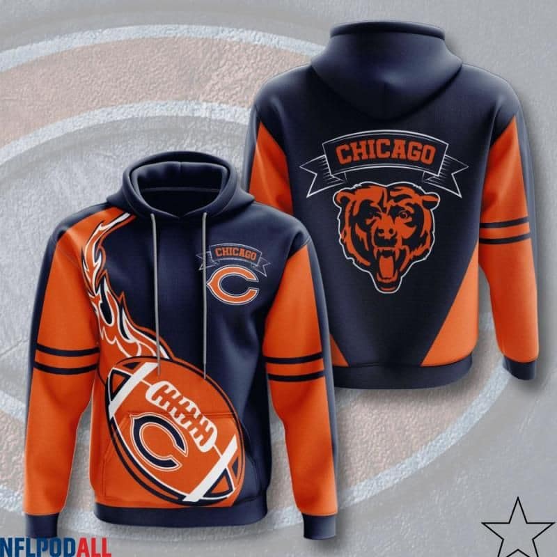 Chicago Bears 1 Hoodie Zip Hoodie 3D 1 Chicago Bears 1 Hoodie Zip Hoodie 3D