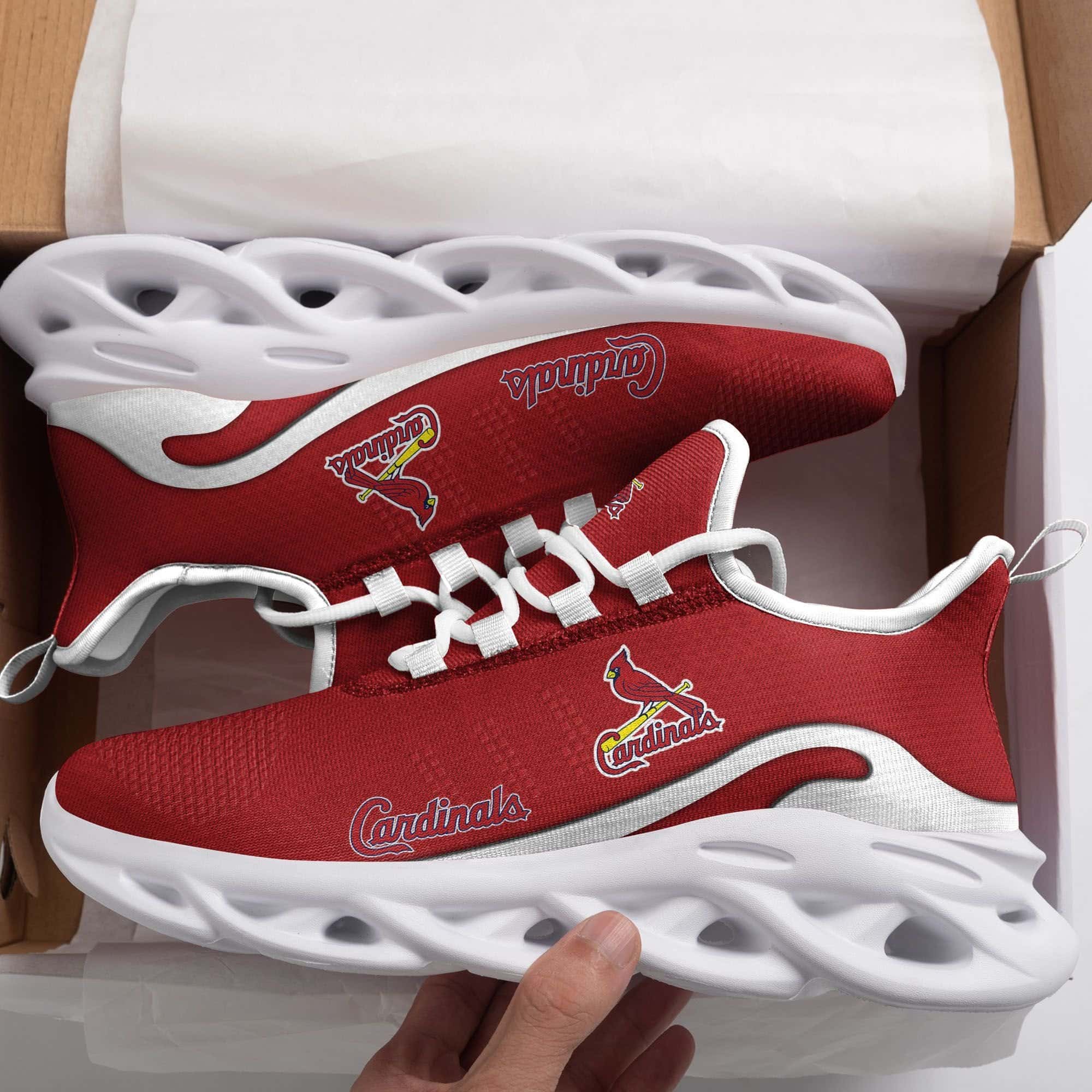 St Louis Cardinals White Max Soul Shoes 1 St Louis Cardinals White Max Soul Shoes