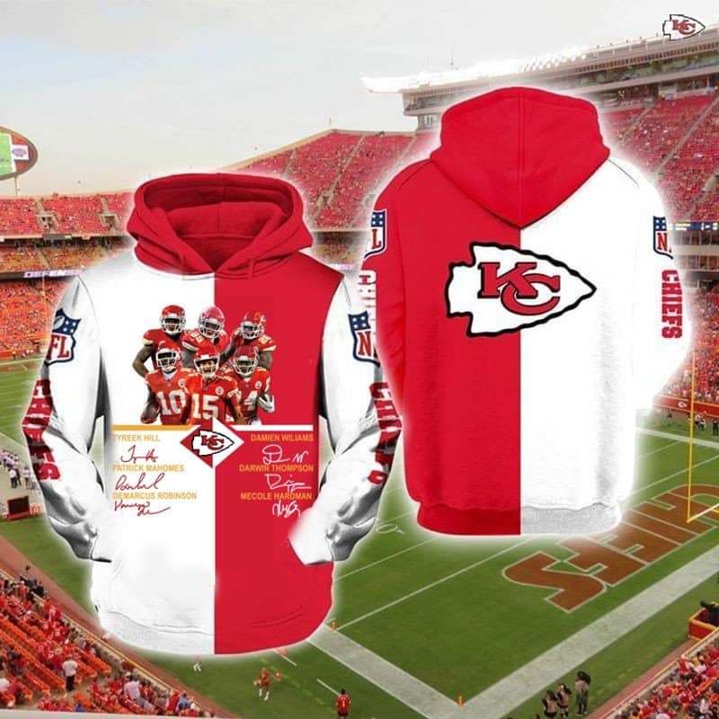 Kansas City Chiefs Hoodie Zip Hoodie 3D 1 Kansas City Chiefs Hoodie Zip Hoodie 3D
