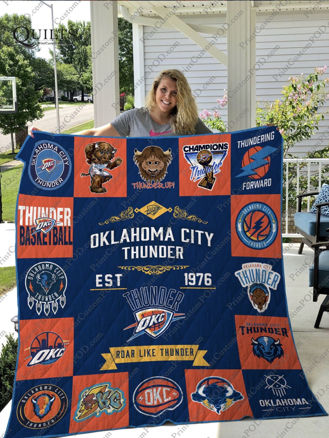 Oklahoma City Thunder 2 Blanket 1 Oklahoma City Thunder 2 Blanket