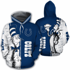 Indianapolis Colts Hoodie Zip Hoodie 3D