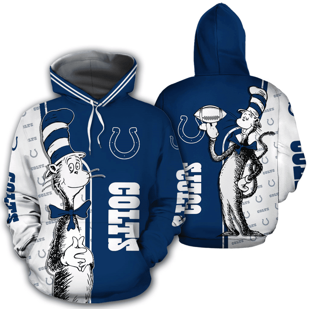 Indianapolis Colts Hoodie Zip Hoodie 3D 1 Indianapolis Colts Hoodie Zip Hoodie 3D