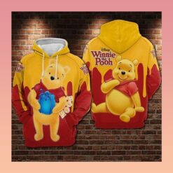 Winnie The Pooh Hoodie Zip Hoodie 3D