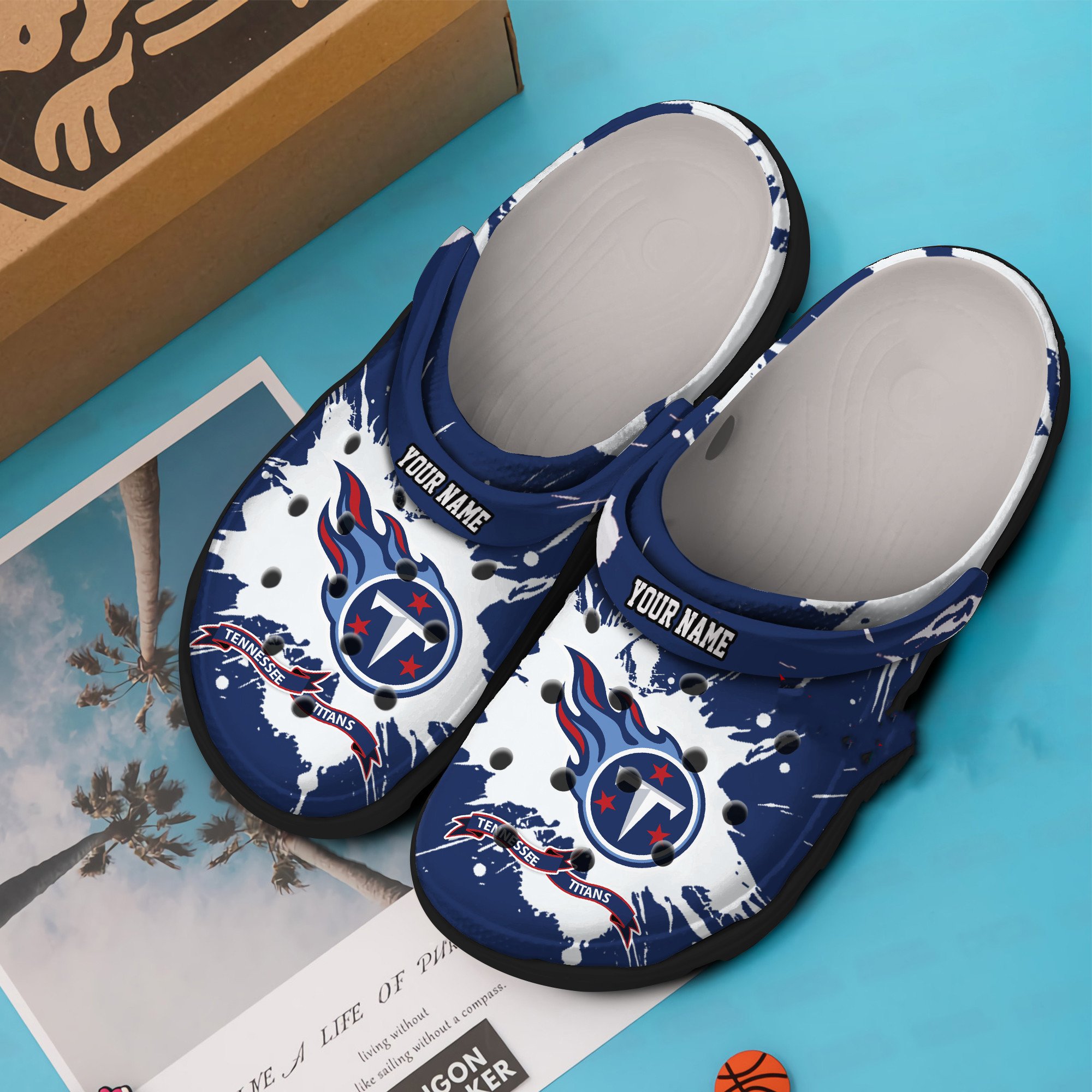 Tennessee Titans Custom Soft Clogs 1 Tennessee Titans Custom Soft Clogs