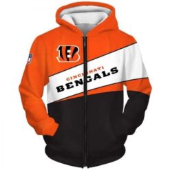 Cincinnati Bengals 1 Hoodie Zip Hoodie 3D