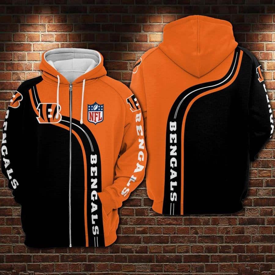 Cincinnati Bengals 2 Hoodie Zip Hoodie 3D 1 Cincinnati Bengals 2 Hoodie Zip Hoodie 3D