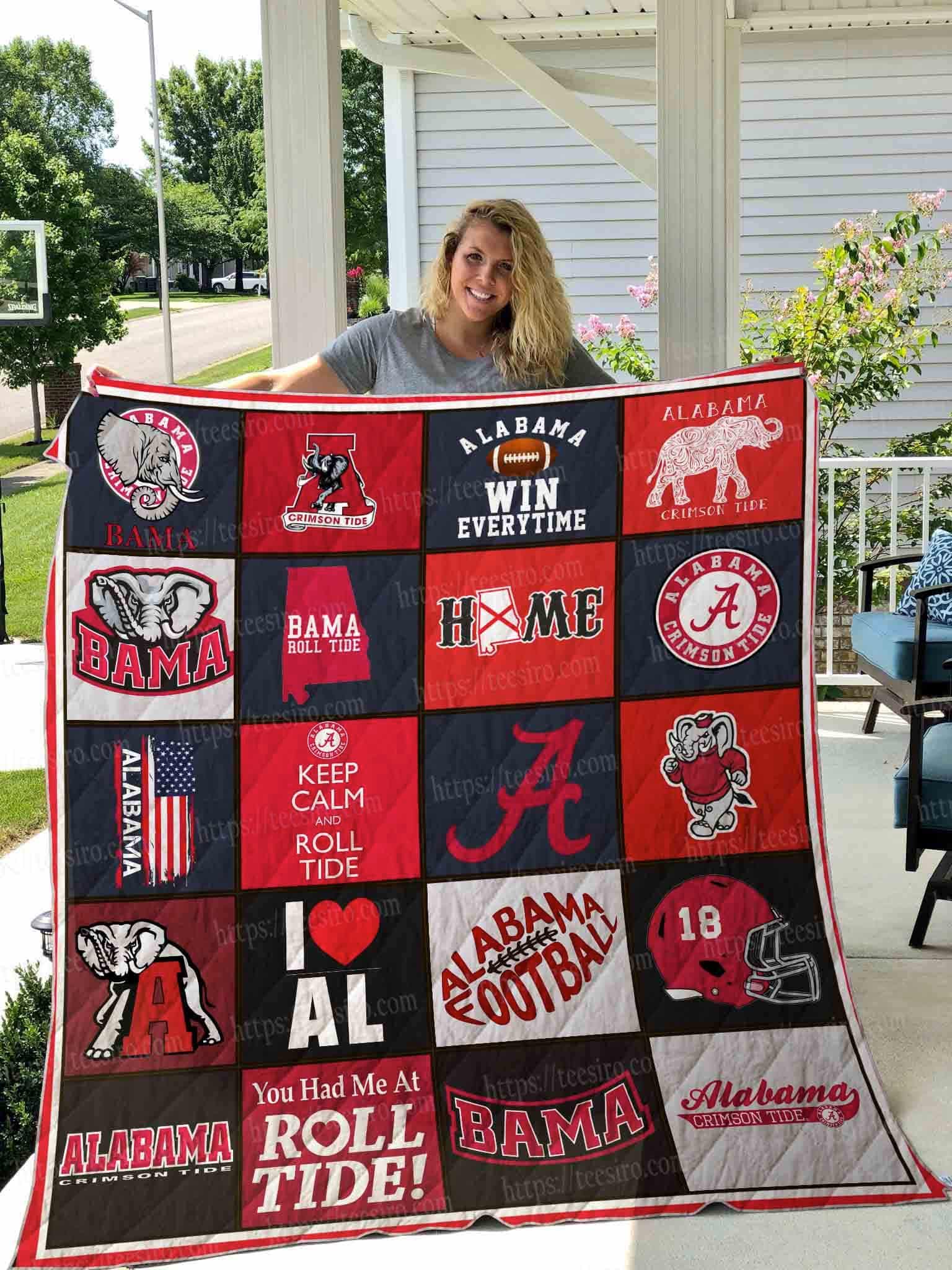 Alabama Crimson Tide 3 Blanket 1 Alabama Crimson Tide 3 Blanket