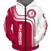 Alabama Crimson Tide Hoodie Zip Hoodie 3D