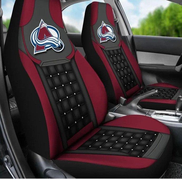 Colorado Avalanche 3 Seat Covers 1 Colorado Avalanche 3 Seat Covers
