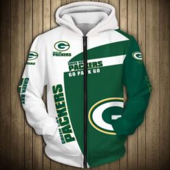 Green Bay Packers Hoodie Zip Hoodie 3D