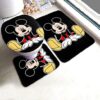Mickey Mouse , Bath Mat Set Bathroom Shower Curtain