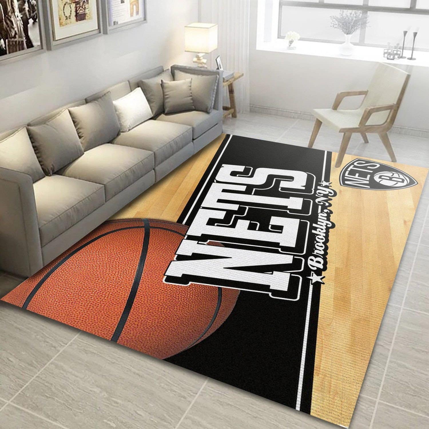 Booklyn Nets Area Rug 1 Booklyn Nets Area Rug