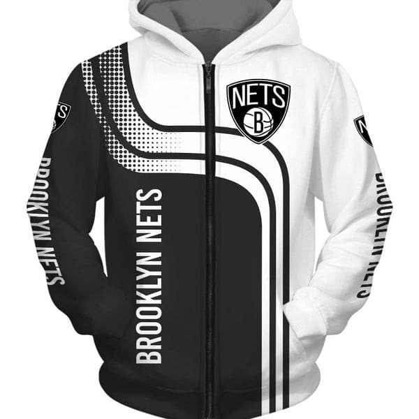 Booklyn Nets 1 Hoodie Zip Hoodie 3D 1 Booklyn Nets 1 Hoodie Zip Hoodie 3D