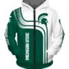 Michigan State Spartans Hoodie Zip Hoodie 3D