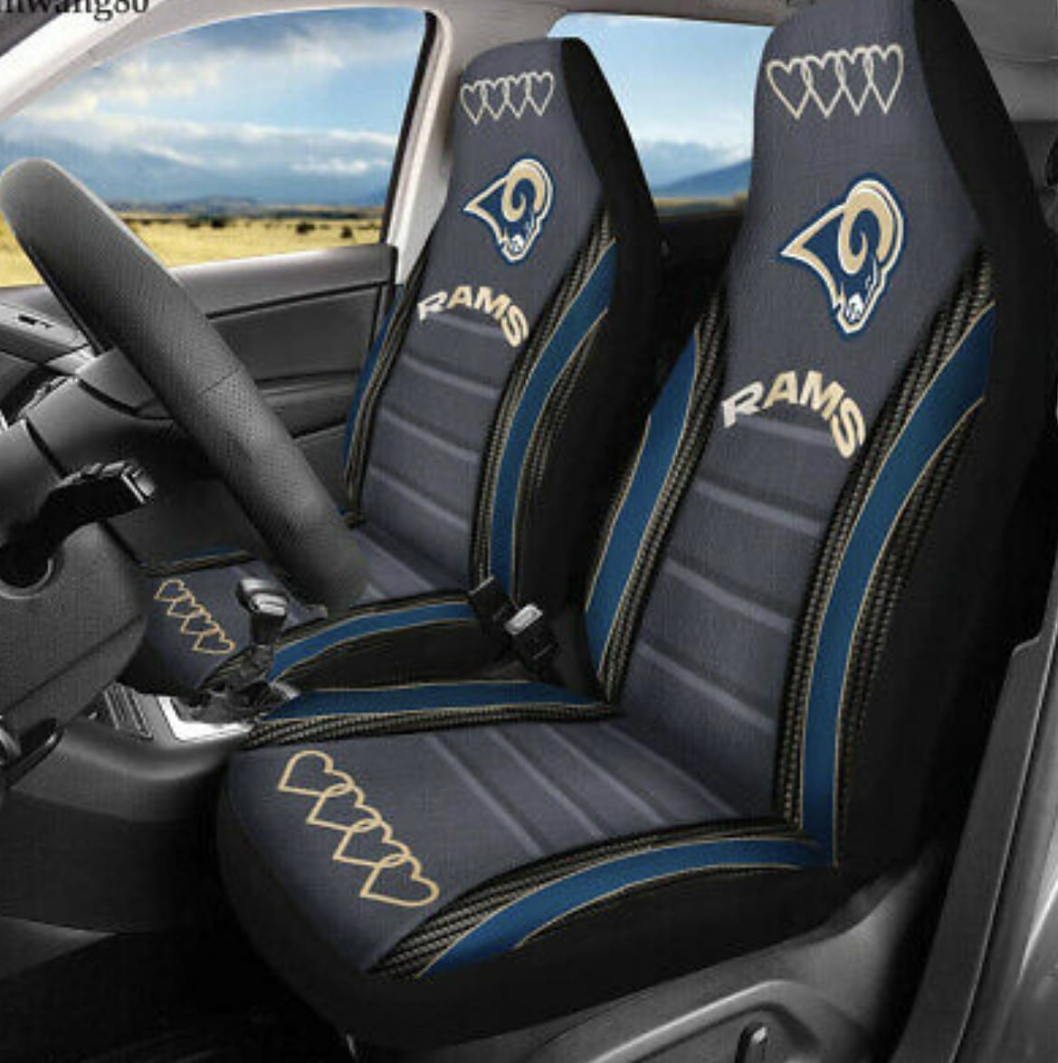 Los Angeles Rams Seat Covers 1 Los Angeles Rams Seat Covers