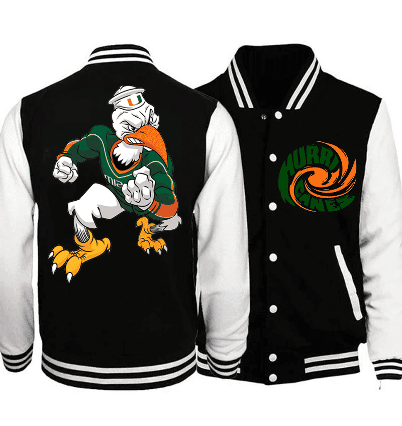 Miami Hurricanes Baseball Jacket 1 Miami Hurricanes Baseball Jacket
