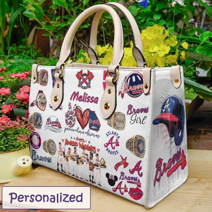 Atlanta Braves Leather Handbag 1 Atlanta Braves Leather Handbag