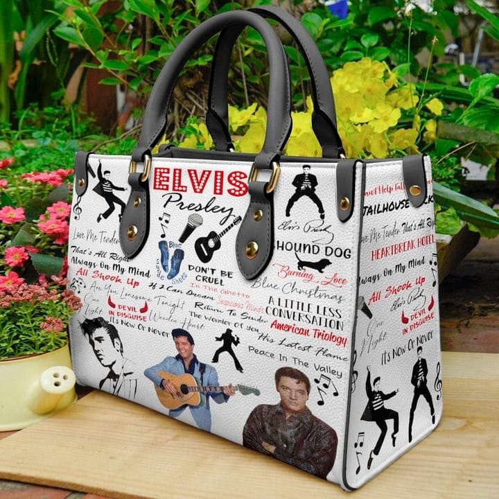 Elvis Presley Black Leather Handbag 1 Elvis Presley Black Leather Handbag