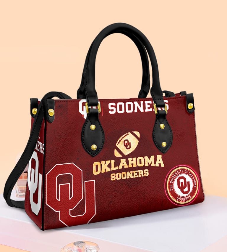 Oklahoma Sooners Leather Handbag 1 Oklahoma Sooners Leather Handbag