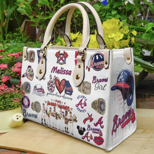 Atlanta Braves Leather Handbag 1 Atlanta Braves Leather Handbag