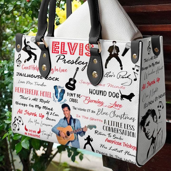 Elvis Presley001 Leather Handbag 1 Elvis Presley001 Leather Handbag