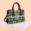 Green Bay Packers 01 Black Leather Handbag