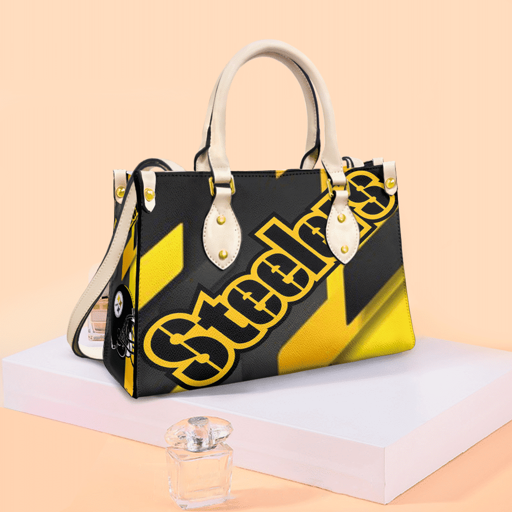 Pittsburgh Steelers Black Leather Handbag 1 Pittsburgh Steelers Black Leather Handbag