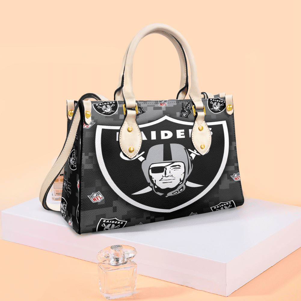 Las Vegas Raiders Leather Handbag 1 Las Vegas Raiders Leather Handbag
