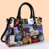 Deep Purple Leather Handbag