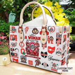 Ohio State Buckeyes Leather Handbag