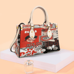 Elvis Presley 9g White Leather Handbag
