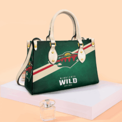 Minnesota Wild Leather Handbag