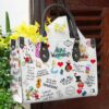 Alice In Wonderland 1a Leather Handbag