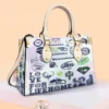 Seattle Seahawks White 2 Leather Handbag