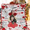 SLN Personalized Red Rosie Blanket