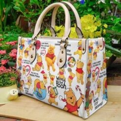 Winnie The Pooh2 Leather Handbag
