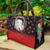 Betty Boop Black Leather Handbag