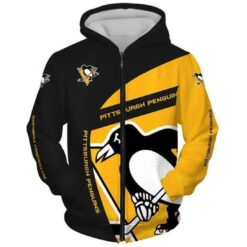 Pittsburgh Penguins 3 Hoodie Zip Hoodie 3D