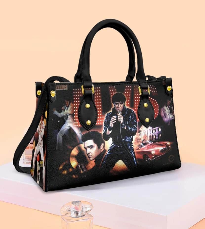 Elvis Presley 7 White Leather Handbag 1 Elvis Presley 7 White Leather Handbag