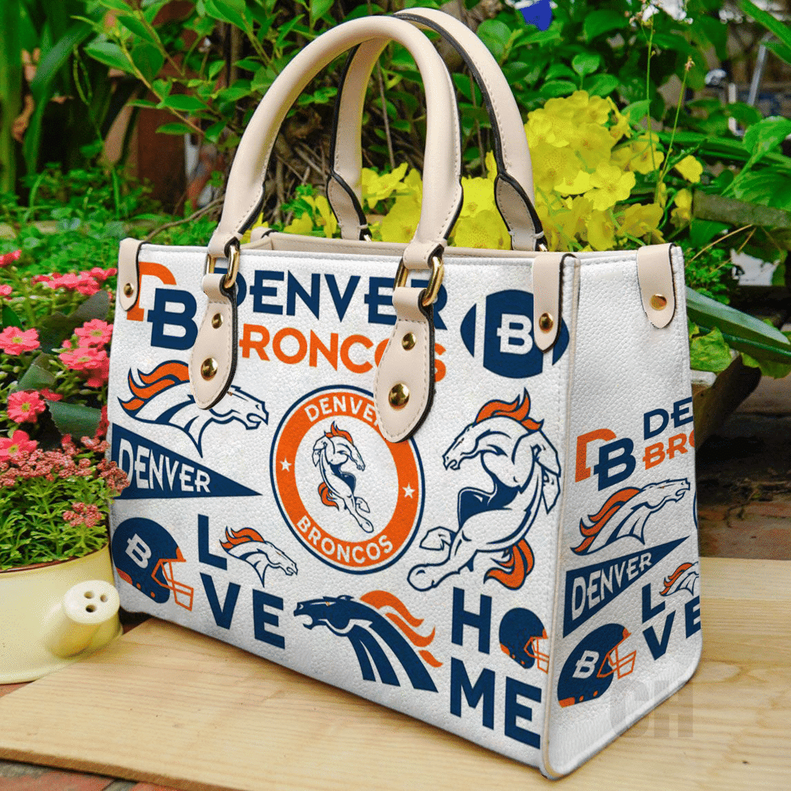 Denver Broncos Leather Handbag 1 Denver Broncos Leather Handbag