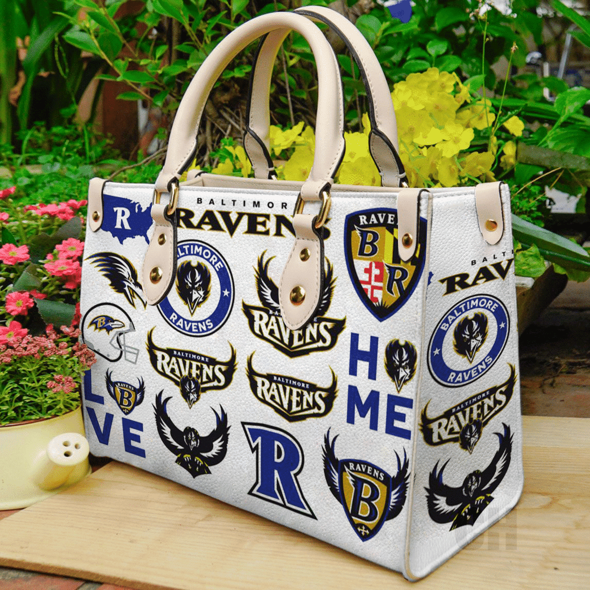 Baltimore Ravens Leather Handbag 1 Baltimore Ravens Leather Handbag