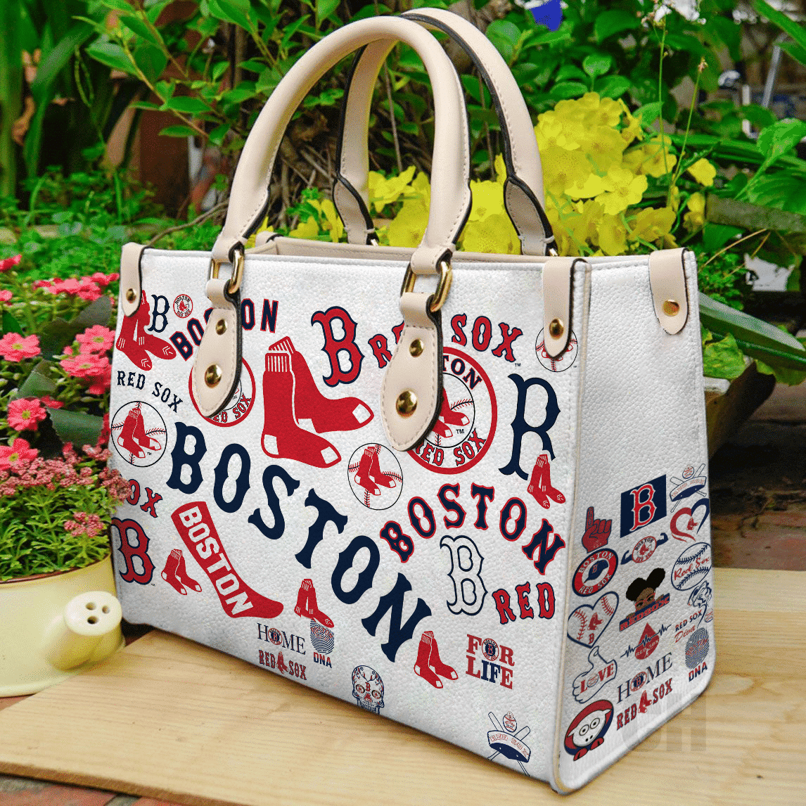 Boston Red Sox Leather Handbag 1 Boston Red Sox Leather Handbag