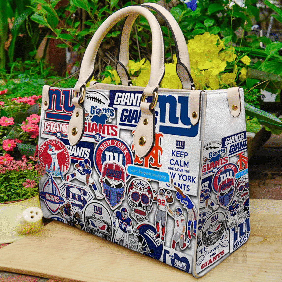 New York Giants Leather Handbag 1 New York Giants Leather Handbag