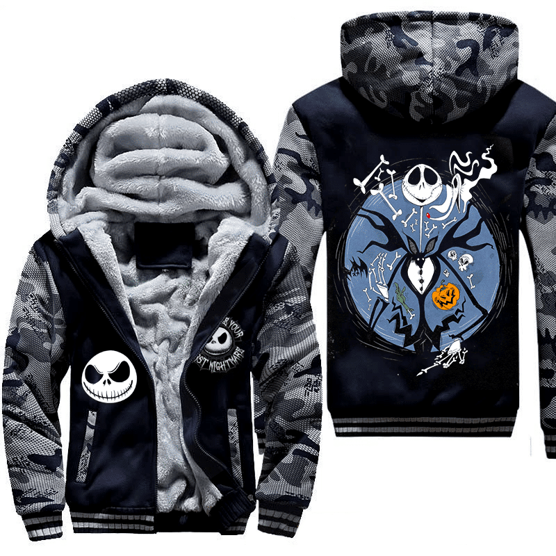 Jack Skellington Fleece Jacket 1 Jack Skellington Fleece Jacket