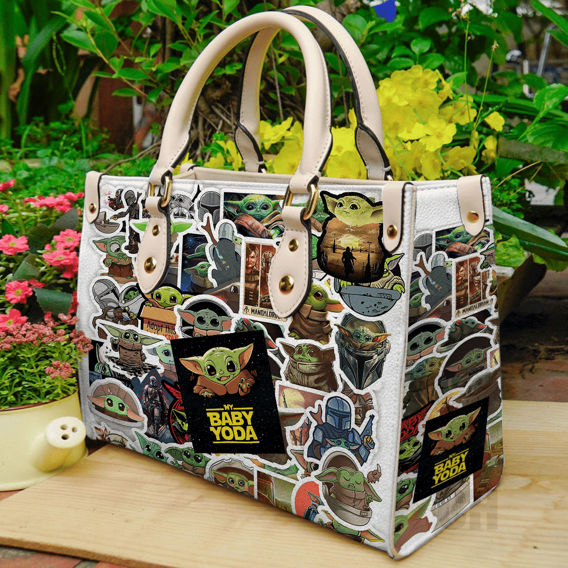 Baby Yoda Leather Handbag 1 Baby Yoda Leather Handbag